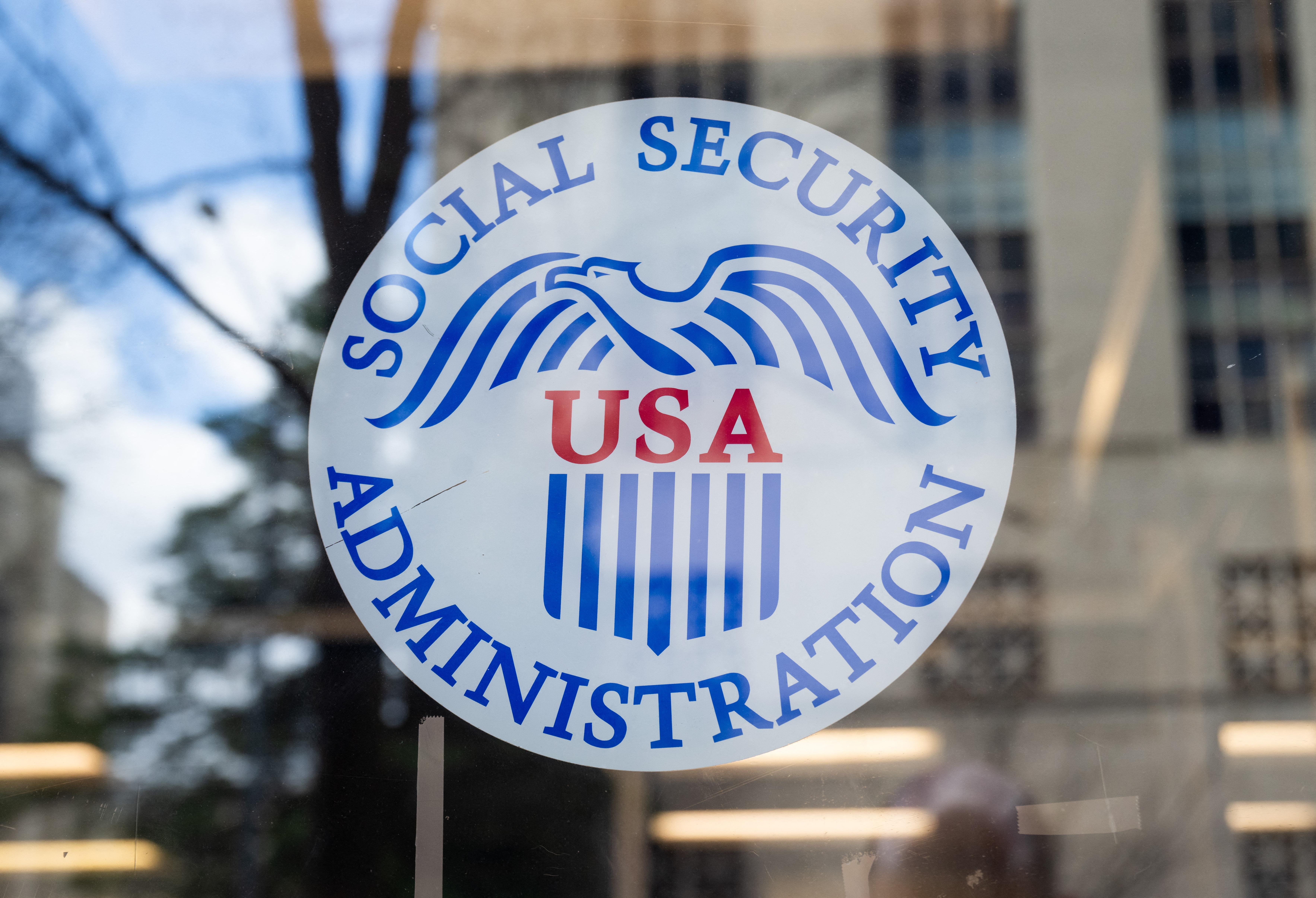 A Social Security Administration office in Washington, D.C., is seen on March 26.